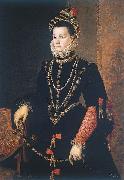 Juan Pantoja de la Cruz third wife of Philip II oil on canvas